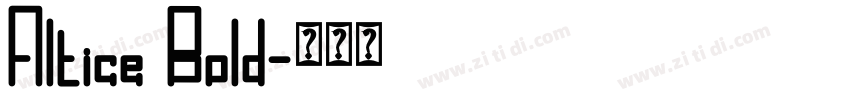 Altice Bold字体转换